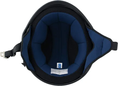 Miniatura 3 de Hot Leathers Plano negro El Hanz estilo alemán Vintage motocicleta medio casco HLT75