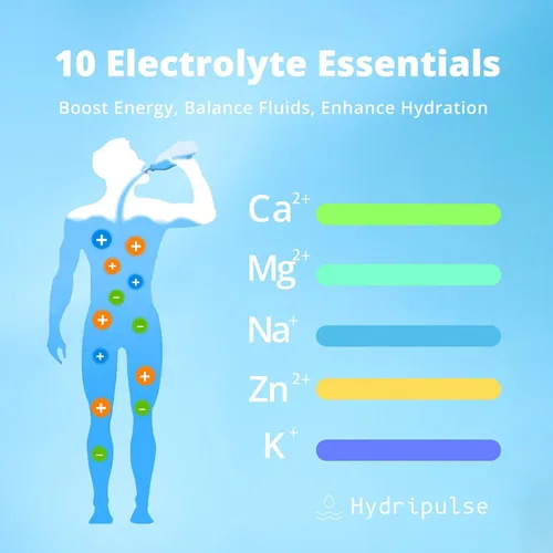 Miniatura 2 de Paquetes de electrolitos en polvo, sin azúcar, sabor natural, mezcla de bebidas electrolíticas de 10 electrolitos y vitaminas, sabores de limonada