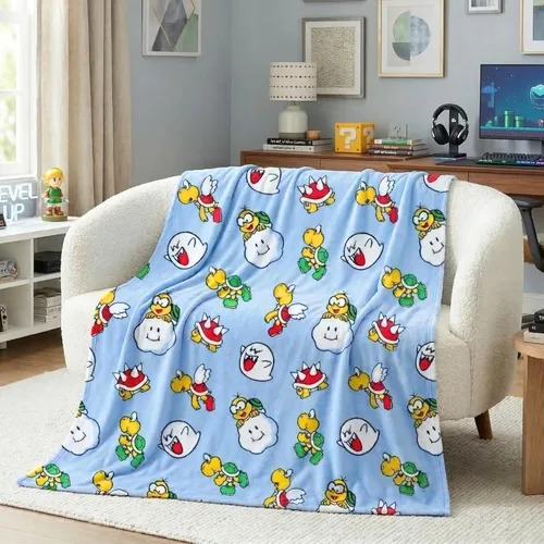 Miniatura 50 de Franco Ropa de cama para niños Manta de sofá de felpa súper suave, 46 x 60 pulgadas, Sonic The Hedgehog, Anime Sonic el erizo