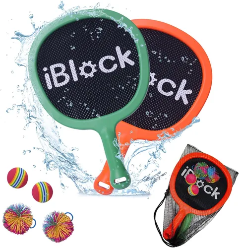 Portable Paddles and Bouncy Balls Set for Kids or Adults’ Indoor Outdoor Activities, Sport Game for Beginner or Intermediate, Swing Racket in Beach