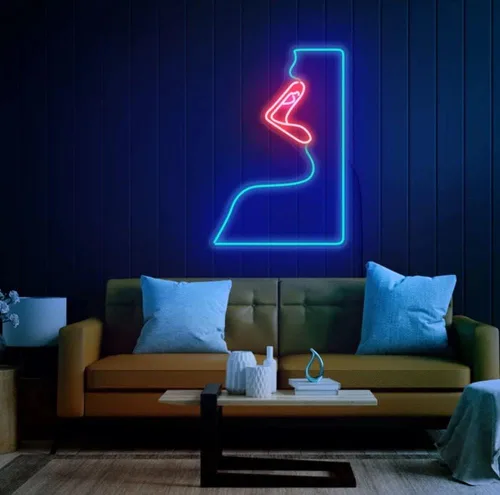 Miniatura 12 de Letrero de neón estético de neón de 19 pulgadas, decoración de pared con luz LED para el hogar, dormitorio, sala de estar, tienda, regalos
