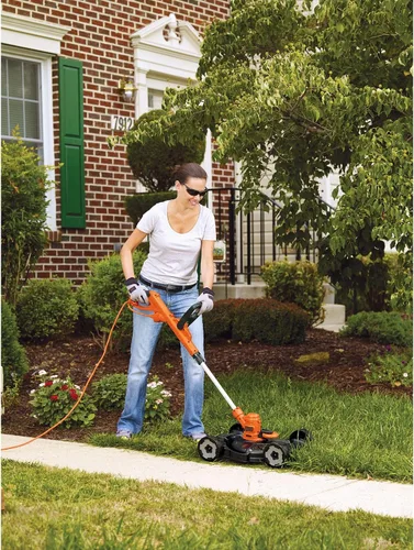 Miniatura 7 de BLACK+DECKER 3 en 1 Podadora de hierba/de esquina y cortacésped, 6,5 A, 12 pulgadas (MTE912)