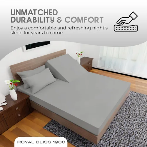 Miniatura 6 de Top Split Flex Head Juego de Sábanas Tamaño King - Sábanas de Cama Ultra-Suaves de Calidad Egipcia Doble Cepillado Bolsillos Profundos - Ajuste