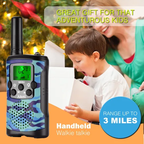 Miniatura 5 de Aikmi - Walkie Talkies para niños, de 22 canales de radio, 2 vías y 3 millas de alcance. Walkie Talkies de juguete duraderos, el mejor regalo