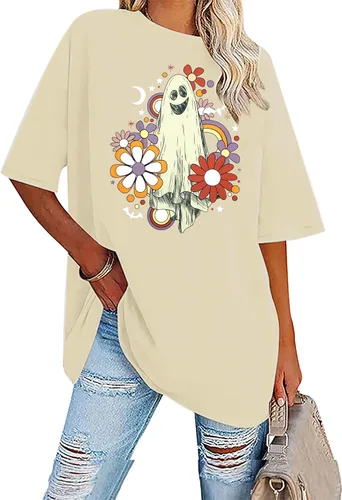 Camiseta de Halloween para mujer, diseño de calabaza King, camiseta de personajes de cara para fiesta de Halloween