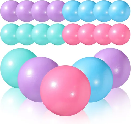 Miniatura 13 de Sotiff 20 pelotas pequeñas de ejercicio de pilates de 9 pulgadas, mini pelotas de barra de yoga para estabilidad, fitness, terapia física