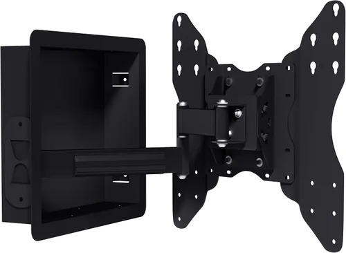 Miniatura 8 de NSY-50201 Soporte de TV empotrado en pared para pantallas planas de 42 a 75 pulgadas con extensión de 19 pulgadas de largo, cero holgura, perfil
