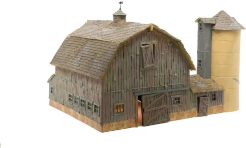 Miniatura 3 de Woodland Scenics BR5038 Old Weathered Barn Built & Ready Kit, escala HO
