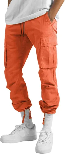 Miniatura 74 de Pantalones deportivos para hombre, pantalones de otoño e invierno y sólidos para hombres y hombres, cómodos con múltiples bolsillos