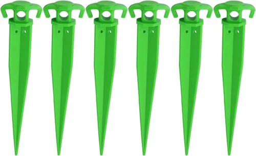 Grip Estaca de tienda de campaña de 11 pulgadas (paquete de 6) – esencial para camping, senderismo, jardinería, paisajismo – tiendas de campaña,
