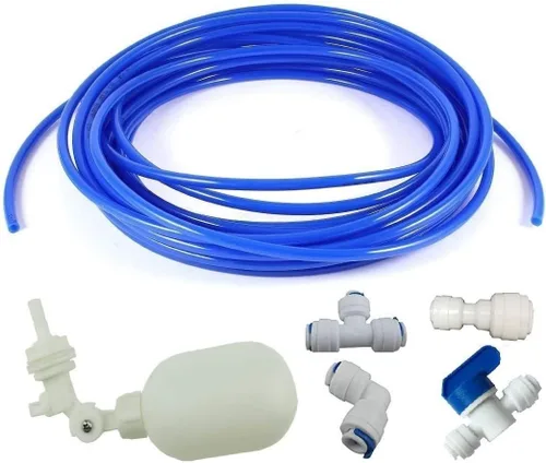Kit de válvula de flotador de tubo de 1/4 pulgada para sistema de ósmosis inversa de agua RO, filtro de agua, conexión de tubería de manguera,