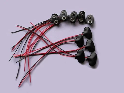 Miniatura 4 de Conector de clip de batería de 9 V, conectores de alambre con hebilla de batería, conexión de cable corto de 5.9 in de longitud