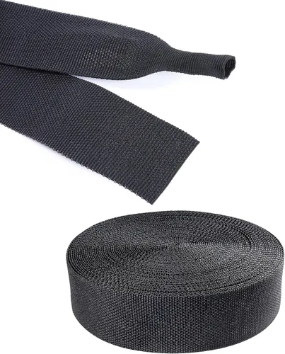 Miniatura 22 de Tubo Termorretráctil Trenzado Negro 2 en 1 Funda de Manguera de Telar de Alambre de Tela Retráctil Automotriz Protector de Gestión (1/2"-15ft)