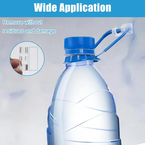 Miniatura 3 de 40 clips adhesivos fuertes transparentes, soportes de alambre de alta calidad para pared, organizador de cables fuerte debajo del escritorio
