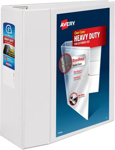 Miniatura 10 de Carpeta resistente Avery para trabajos, Blanco Paquete de 10