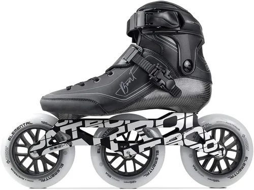Miniatura 8 de Bont Patines en línea Semi Race III de 4.921 in, marco 2PF Unity de 11.8 pulgadas, ruedas elementales de 4.921 in, rodamientos ABEC 7, fitness