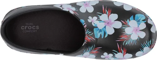 Miniatura 2 de Crocs Zuecos Neria Pro II para mujer, zapatos de trabajo antideslizantes, Negro