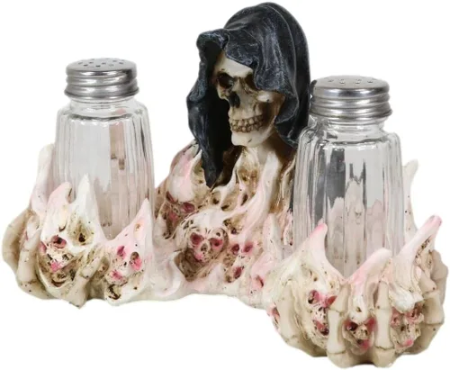 Miniatura 3 de Ebros Gift Juego de figuras góticas del Día de los Muertos con almas condenadas en el lago de fuego del infierno, juego de figuras de 5.5 pulgadas