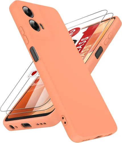Miniatura 19 de LeYi Funda para Motorola Moto G Play 4G 2024: Funda para Moto G Play 4G 2024 con funda delgada y antiarañazos, silicona líquida a prueba de golpes