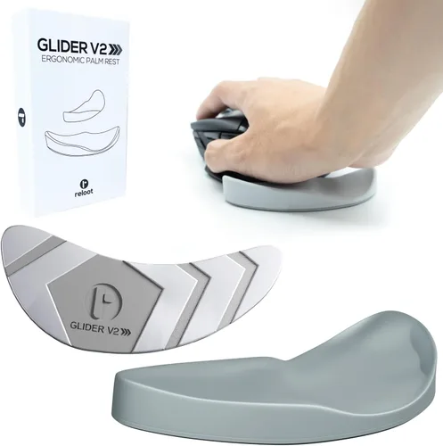 Glider V3 2025 - El reposapalmas ergonómico deslizante original, almohadilla deslizante para muñeca que se mueve con tu ratón, diseñado por médicos