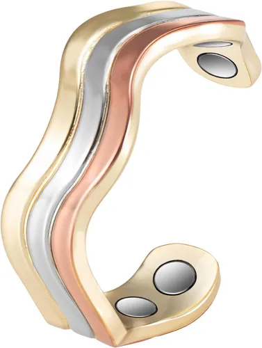 Miniatura 12 de Anillos de cobre para mujer, anillo magnético ajustable de cobre puro (FUTI)