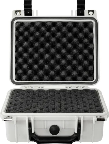 Miniatura 4 de Eylar Pequeña funda rígida para pistola de 10.62 pulgadas, resistente al agua, con estándares TSA de espuma Blanco
