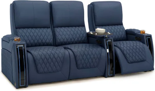 Miniatura 59 de Seatcraft Apex Zero-Gravity CoolZero - Asiento de cine en casa de cuero italiano, reposacabezas eléctrico, lumbar eléctrico, reclinable eléctrico