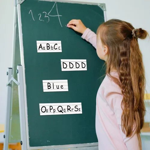 Miniatura 9 de Tiras magnéticas cortables de 3 pulgadas x 12 pies, tiras magnéticas para profesores, rollo de cinta magnética blanca para aula, oficina, hogar