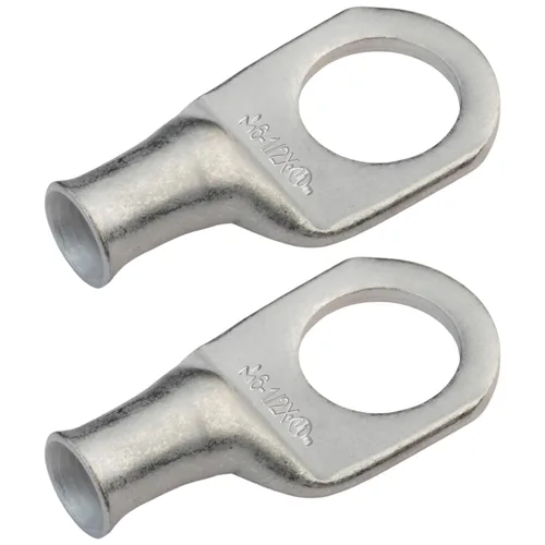 Miniatura 112 de SELTERM 5 piezas terminales de cable de cobre estañado 1/0 AWG perno de 1/2", extremos de cable de batería, terminales de anillo, conectores