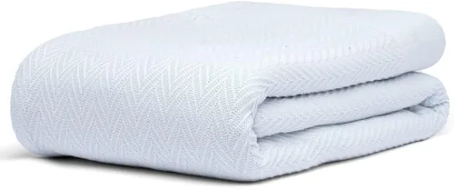 Miniatura 9 de Manta multiusos 100% de algodón de fibra extralarga, suave y transpirable, ligera para todas las estaciones, para sofá, sofá, cama, lavable a Espiga