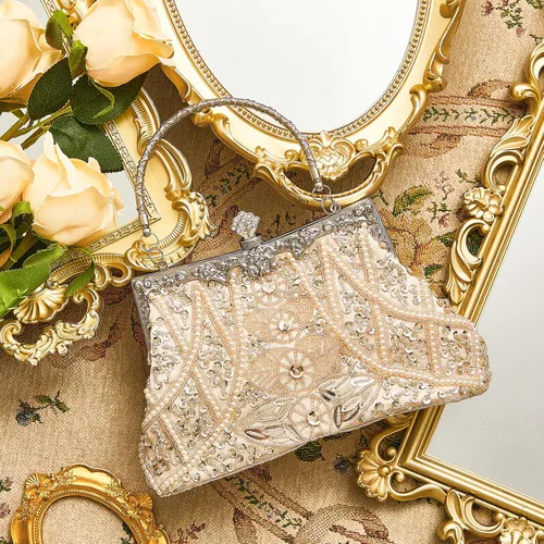 Miniatura 3 de Bolsos de noche vintage con cuentas de los años 20, bolso de mano para mujer, accesorios de fiesta de boda formal de los años 20