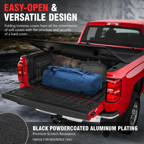 Miniatura 3 de DNA MOTORING Nueva cubierta rígida para caja de camioneta, de tres pliegues, compatible con Ford Ranger 19-23, caja de 5 pies, TTC-HARD-090