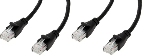 Miniatura 15 de Amazon Basics Cable de conexión Ethernet RJ45 Cat-6 de 5 pies (1.5 metros), 16 paquetes de 10, 160 unidades en total, negro