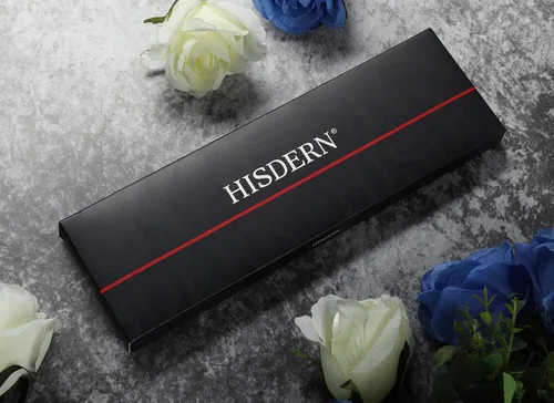 Miniatura 9 de HISDERN Corbatas para hombre, corbata de cachemira y bolsillo cuadrado tejido clásico floral para hombre, corbata de fiesta de boda