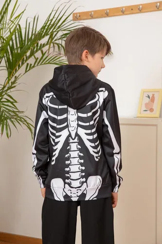 Miniatura 6 de Uideazone Sudadera con capucha sin botones para niños y niñas con diseño gráfico 3D, con bolsillos de 6 a 16 años