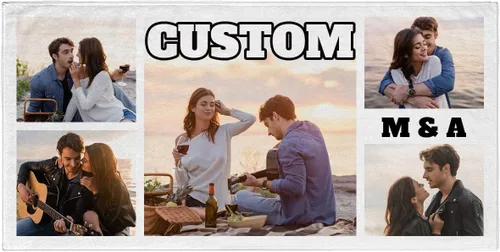 Miniatura 9 de Toalla de playa con foto personalizada, añade tu imagen, texto, logotipo, manta de playa personalizada para adultos, mujeres y hombres, toallas
