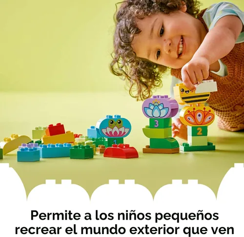 Miniatura 5 de LEGO Duplo Town Juego de Construcción de Jardín Creativo y Flores - Juguete Educativo y de Aprendizaje para Preescolar para Niños, Niños y Niñas