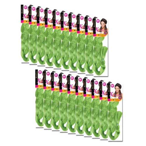 Miniatura 78 de Realistic Trenza original X-Pression 84 pulgadas 100% Kanekalon (paquete de 3, 1) M-61XPRES84