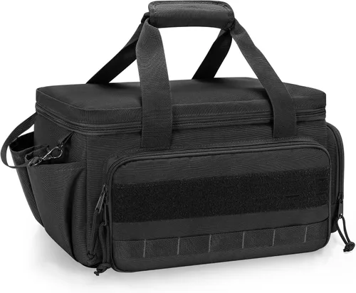 Miniatura 9 de Rexmica Bolsa de herramientas de 14 pulgadas con parte inferior antifricción, organizador de almacenamiento de herramientas de mano para hombres