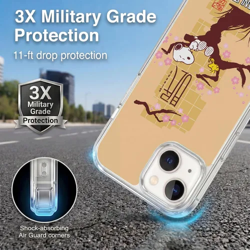 Miniatura 134 de Carcasa de gel para iPhone 7 Plus/iPhone 8 Plus, diseño de Snoopy Oriental de Peanuts, Badges