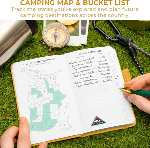Miniatura 6 de Clever Fox CF Camping Journal (Amber Yellow, Pocket (3.7'' x 5.6''))