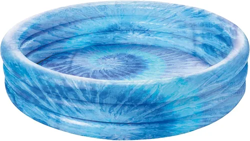 Miniatura 9 de Piscina inflable de 3 anillos – Flotadores de piscina para niños de 51 pulgadas con diseño de acuario – Piscina redonda para niños de 3 anillos