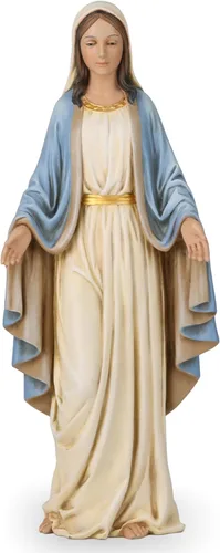 Buildclassic - Estatua católica de la Virgen María de 12.5 pulgadas de alto, con brazos abiertos y brazos abiertos para altar, decoración católica