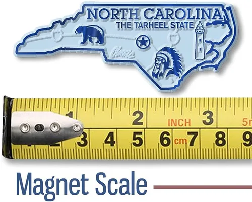 Miniatura 2 de Imán con diseño de mapa de estado, North Carolina
