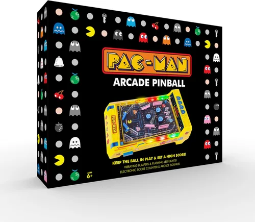 Miniatura 3 de Juego de mesa de pinball arcade electrónico edición Pac-Man de Merchant Ambassador Amarillo