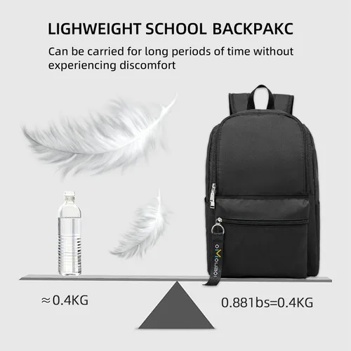 Miniatura 5 de OMOUBOI Mochilas casuales Superbreak Mochila para laptop de 14 pulgadas para mujeres y hombres Apta para turismo y negocios (Negro)
