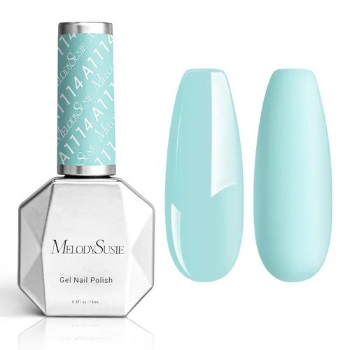 Miniatura 73 de MelodySusie Esmalte de uñas de gel grueso color rosa nude, 0.5 fl oz removible con remojo UV LED Funny Bunny esmalte de gel rosa, regalo de Navidad