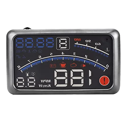 Miniatura 3 de KIMISS Velocímetro digital universal Heads Up Display MPH/KM/h Vehículo Smart HUD Display Digital Mini coche Dashboard Heads Up Parabrisas