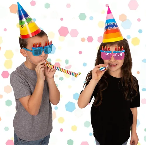 Miniatura 3 de Tigerdoe Sombreros de fiesta de cumpleaños, juego temático de feliz cumpleaños, suministros para fiestas y decoración, juego de 36 piezas, 12
