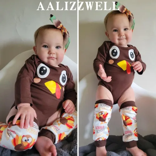 Miniatura 2 de Aalizzwell Traje de Halloween para bebés recién nacidos con calentadores de piernas